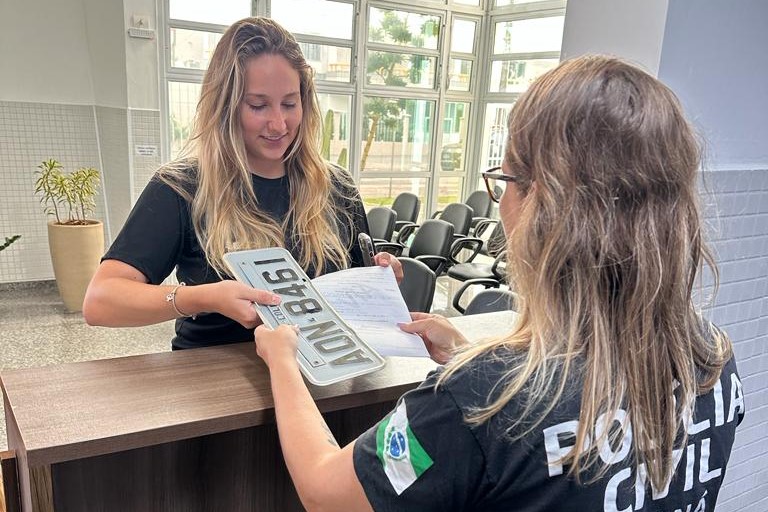 PC orienta registro online de BO em caso de perda de placa de veículo